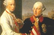 Pompeo Batoni Portrait of Emperor Joseph II (right) and his younger brother Grand Duke Leopold of Tuscany (left), who would later become Holy Roman Emperor as Leopo oil painting